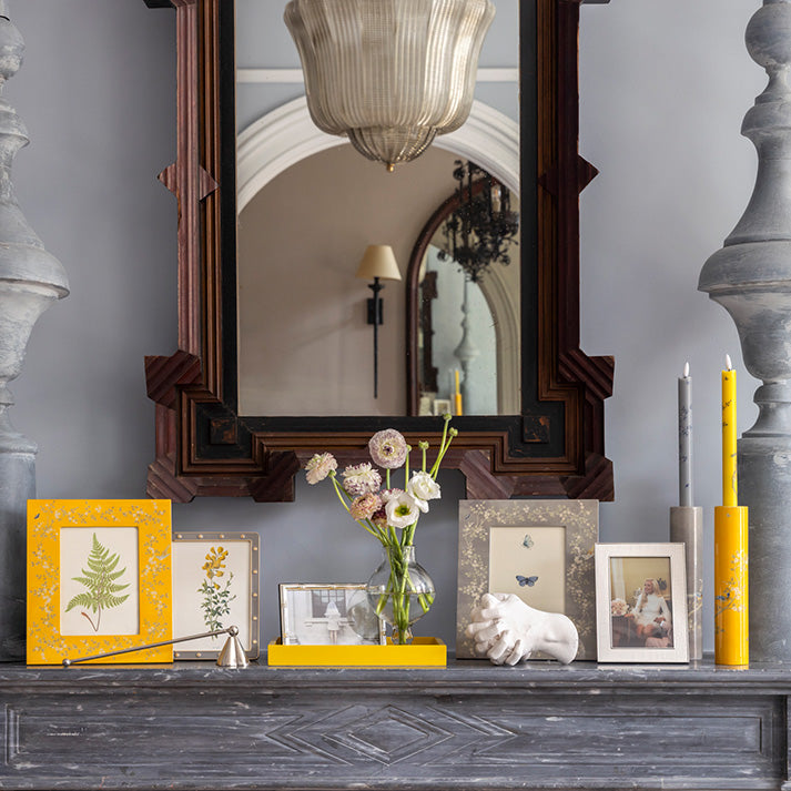 5x7 Chinoiserie Yellow Frame