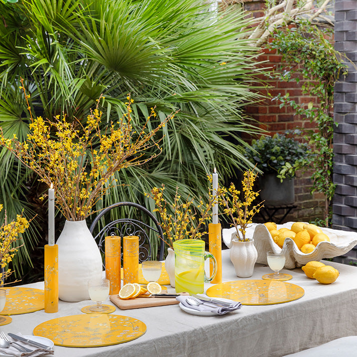 Chinoiserie Placemat Yellow - Set of 4