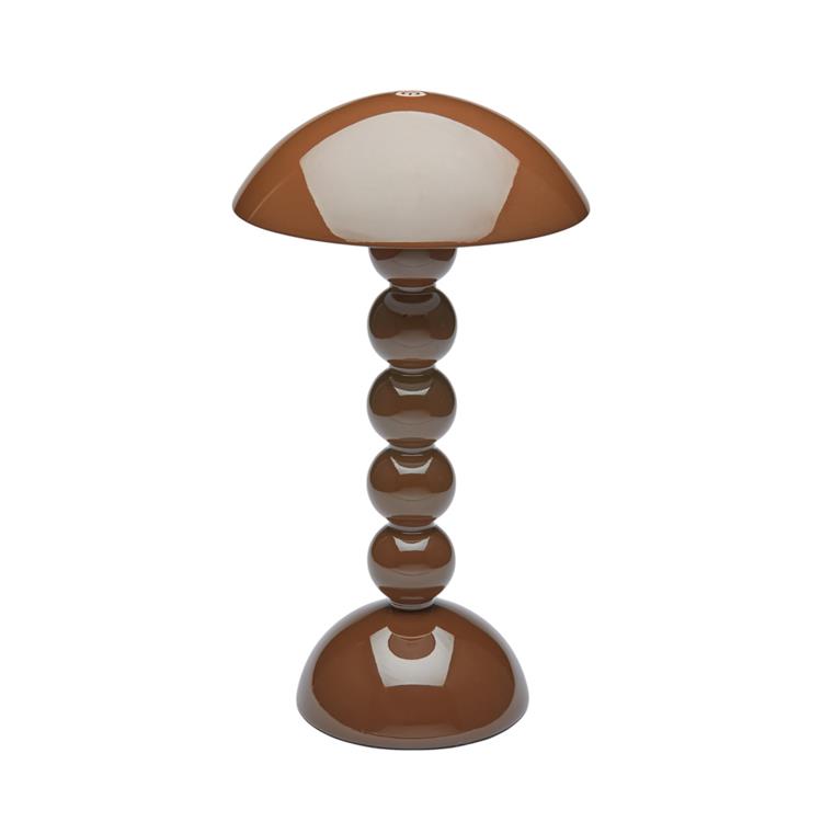 Bobbin Rechargeable LED Lamp Chocolate 30cm Lacquer