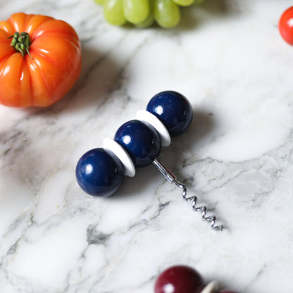 Bobbin Corkscrew Navy & White