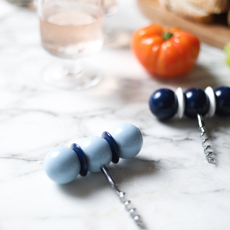 Bobbin Corkscrew Pale Denim & Navy