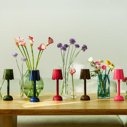 Scallop LED Lamp Chocolate 28cm