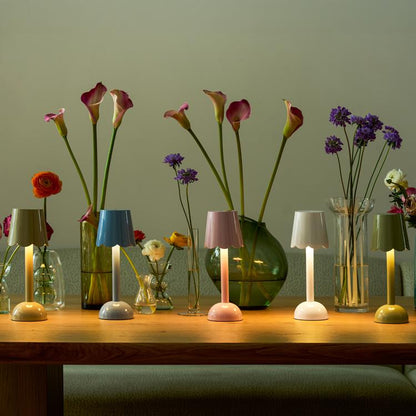 Scallop LED Lamp Cappuccino 28cm