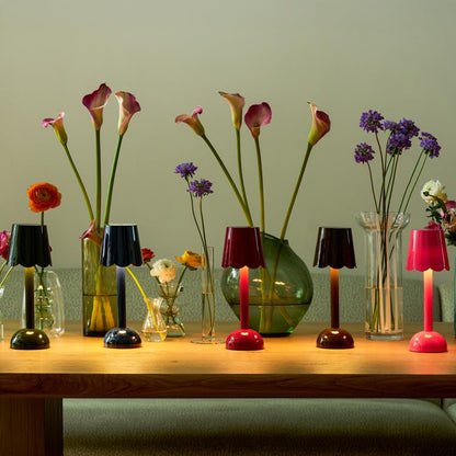 Scallop LED Lamp Khaki 28cm