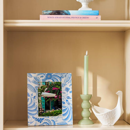 Palm Beach Blue Lacquer Photo Frame