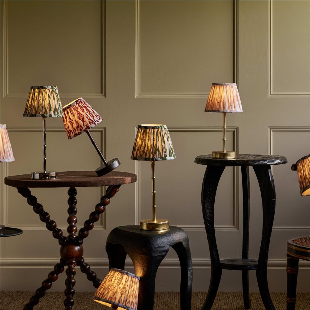 Ikat Empire Khaki & Sage Lampshade - 16cm