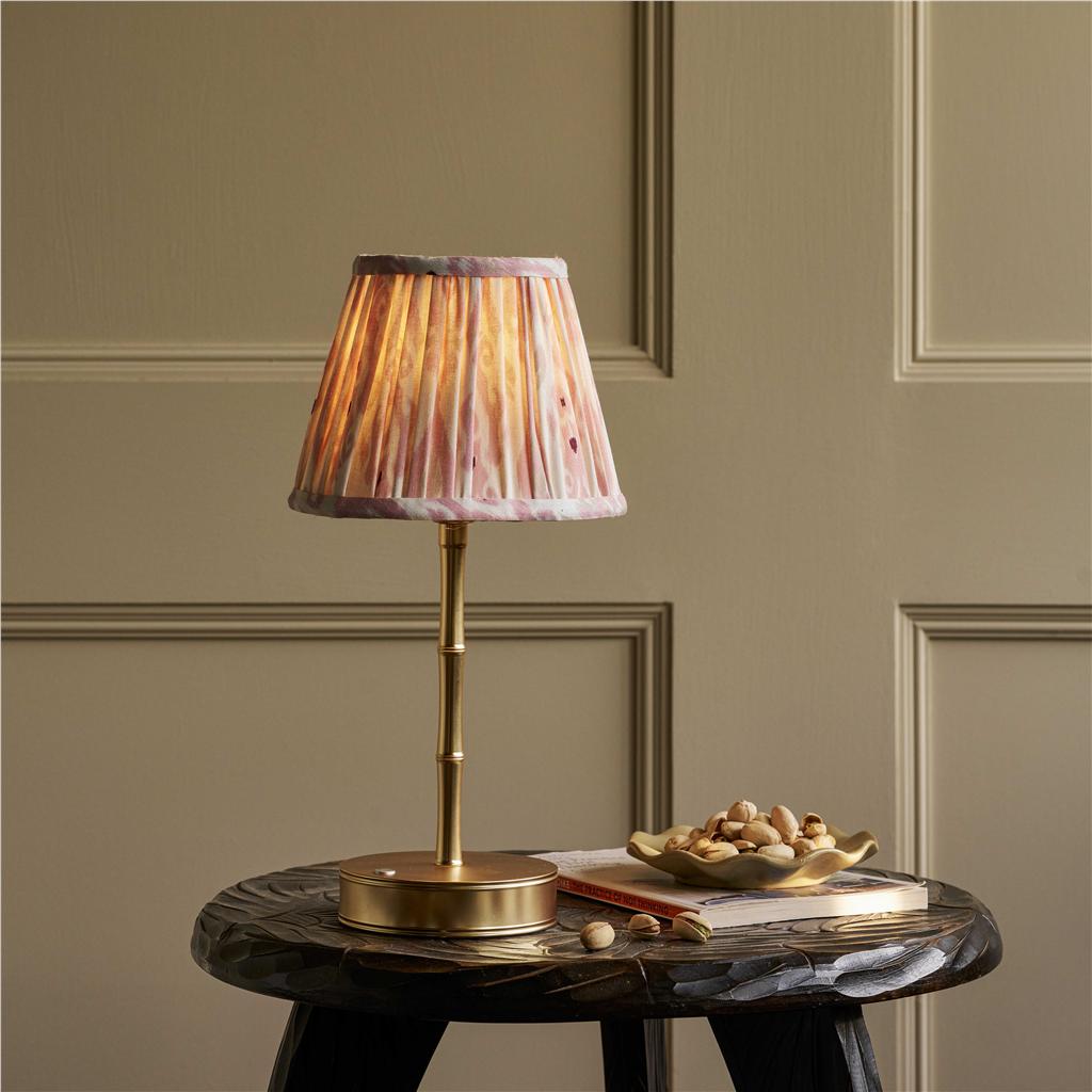 Ikat Empire Mauve & Cappuccino Lampshade - 16cm