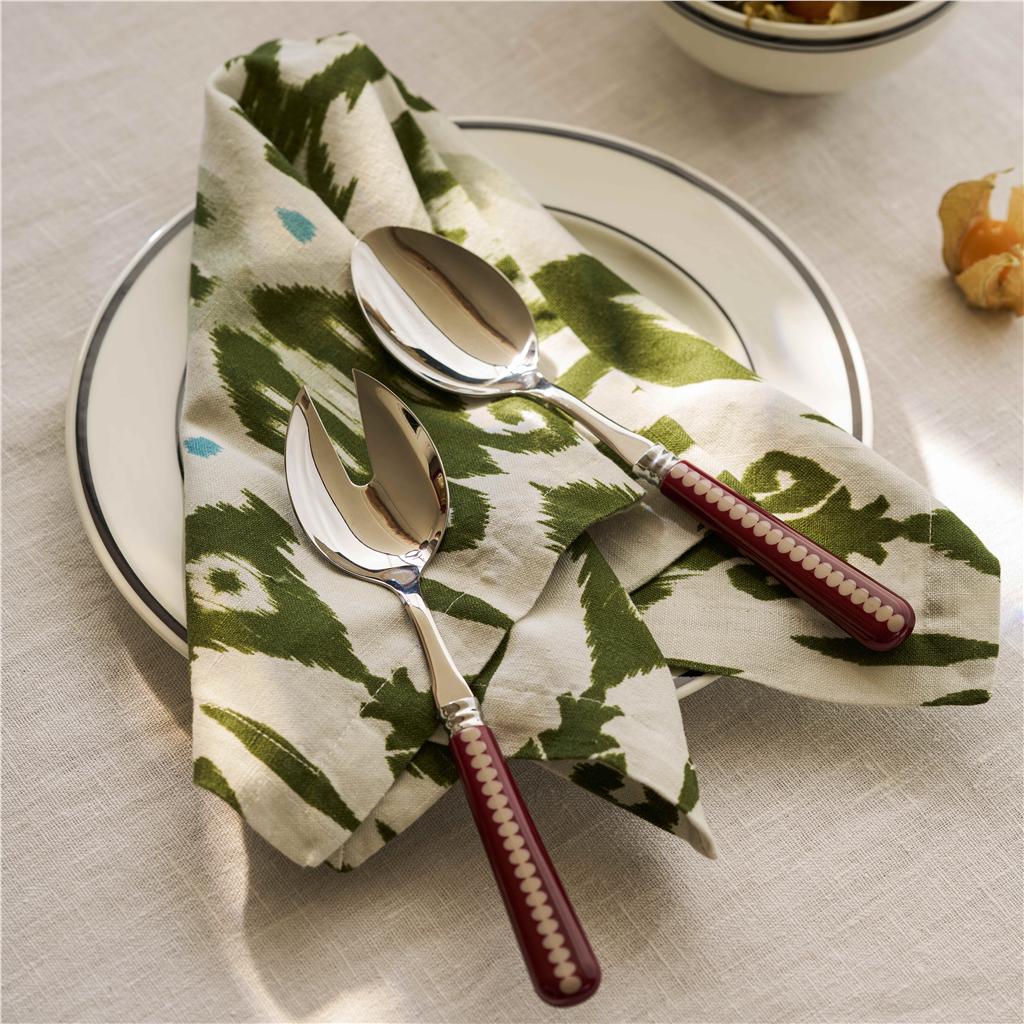 Cherry & Cappuccino Bobbin Salad Servers - 2-Piece Set