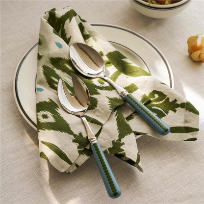 Chambray & Khaki Bobbin Salad Servers - 2-Piece Set
