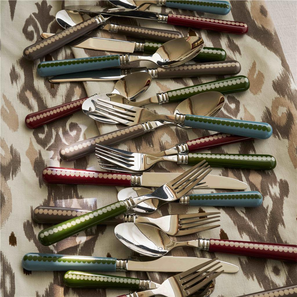 Mink & Cappuccino Bobbin Cutlery - 16-Piece Set