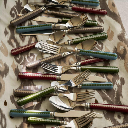 Cherry & Cappuccino Bobbin Cutlery - 16-Piece Set
