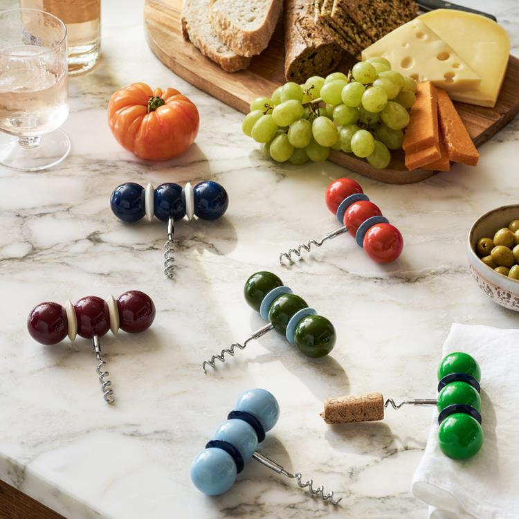 Bobbin Corkscrew Navy & White