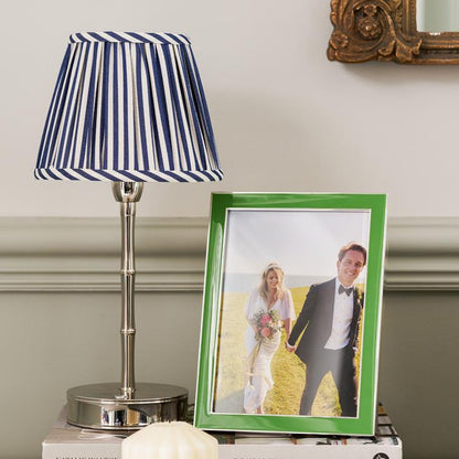 Leaf Green Enamel & Silver Frame