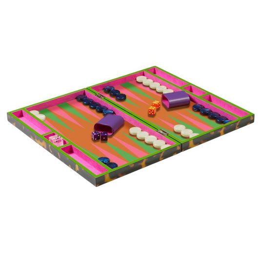 Lacquer Backgammon Set Tortoiseshell