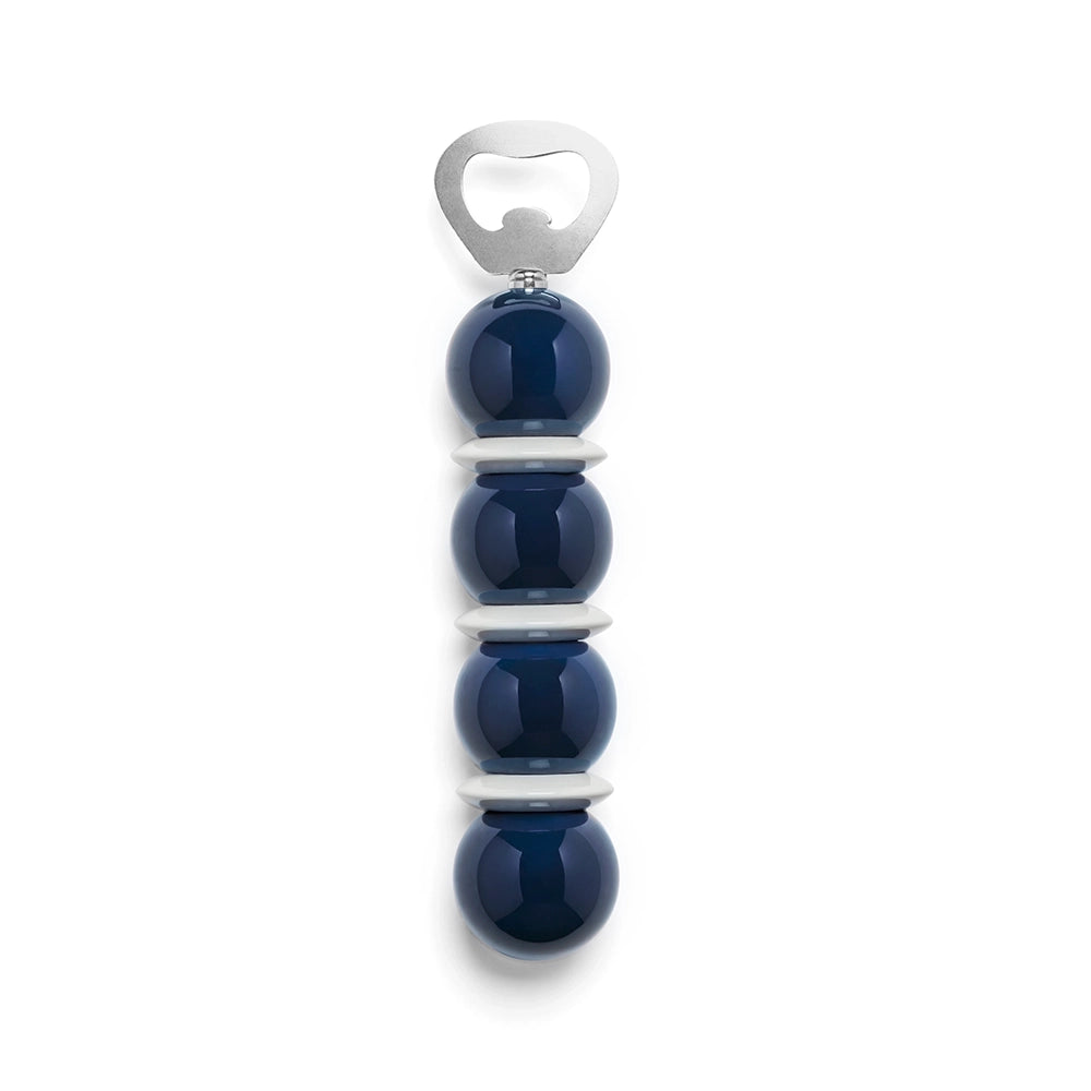 Navy & White Bobbin Bottle Opener