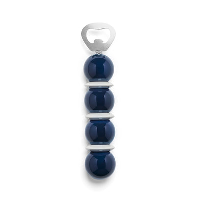 Navy & White Bobbin Bottle Opener