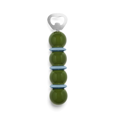 Khaki Green & Pale Denim Bobbin Bottle Opener