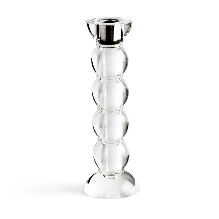 Icy Bobbin Candlestick Clear 23cm