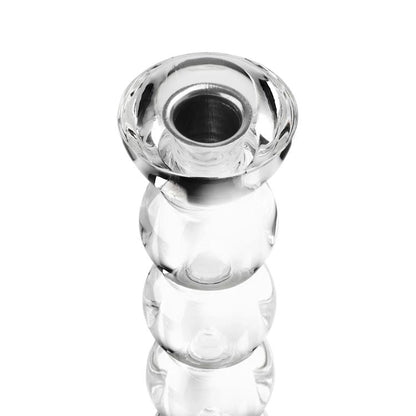 Icy Bobbin Candlestick Clear 23cm