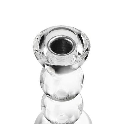 Icy Bobbin Candlestick Clear 14cm