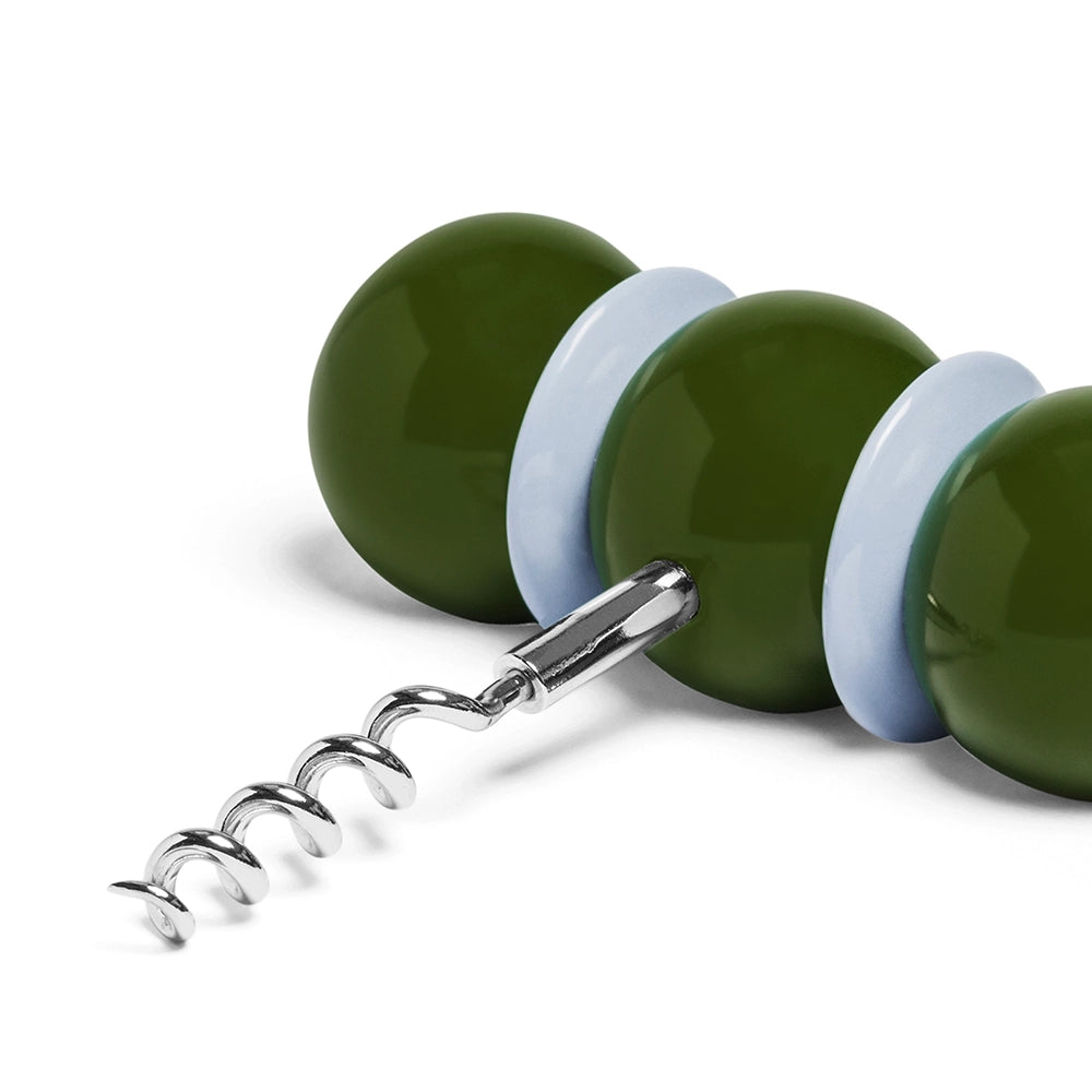 Bobbin Corkscrew Khaki Green & Pale Denim