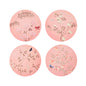 Chinoiserie Coaster Pink - Set of 4