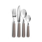 Mink & Cappuccino Bobbin Cutlery - 16-Piece Set