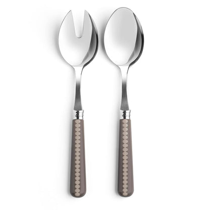 Mink & Cappuccino Bobbin Salad Servers - 2-Piece Set