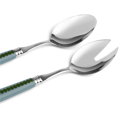 Chambray & Khaki Bobbin Salad Servers - 2-Piece Set