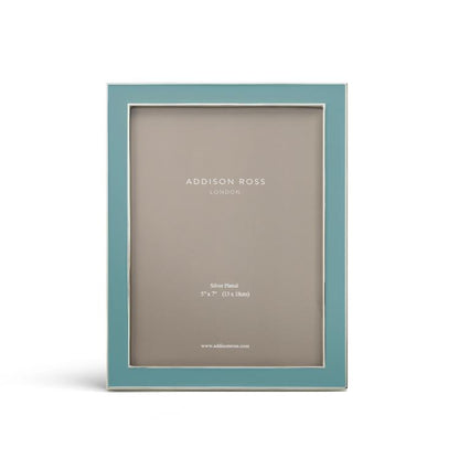 Chambray Enamel & Silver Frame