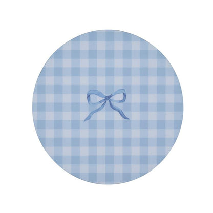 Blue Gingham Coasters- Set of 4