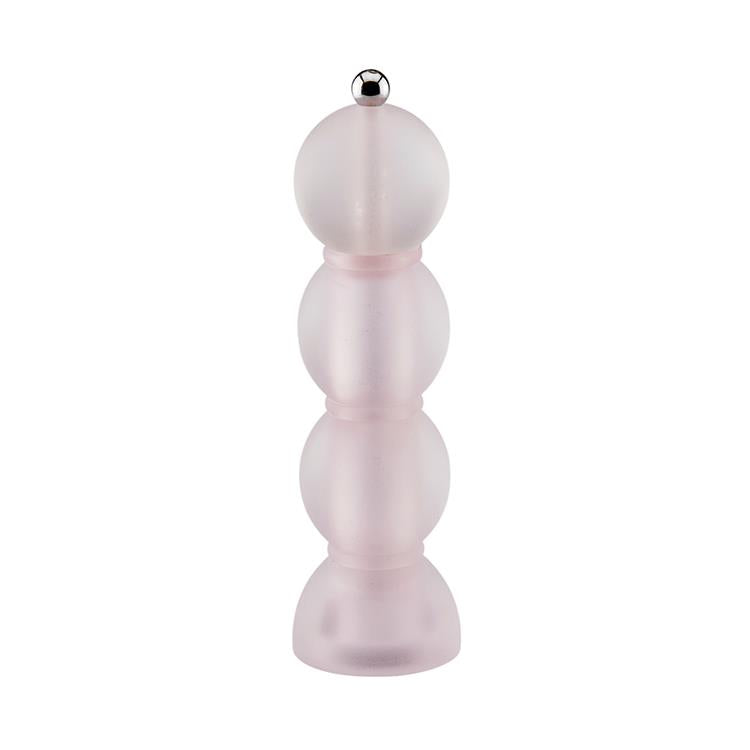 Pale Pink Frosty Bobbin Salt or Pepper Mill