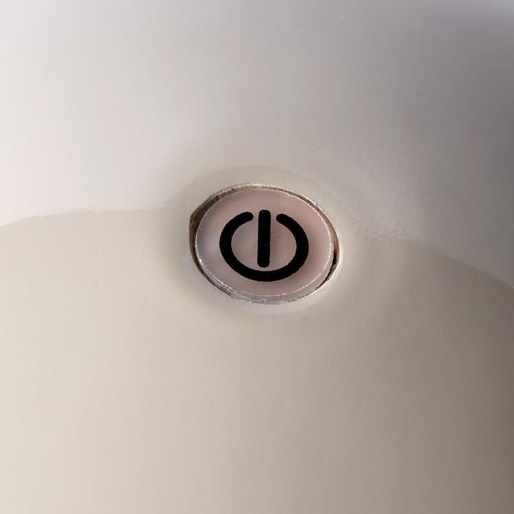 Cappuccino Lacquer Rechargeable Bobbin LED Lamp