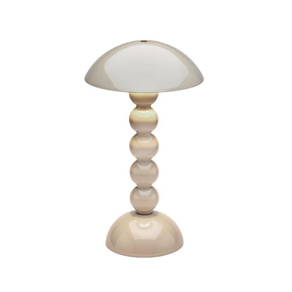 Cappuccino Lacquer Rechargeable Bobbin LED Lamp