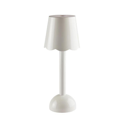 Scallop LED Lamp White 28cm