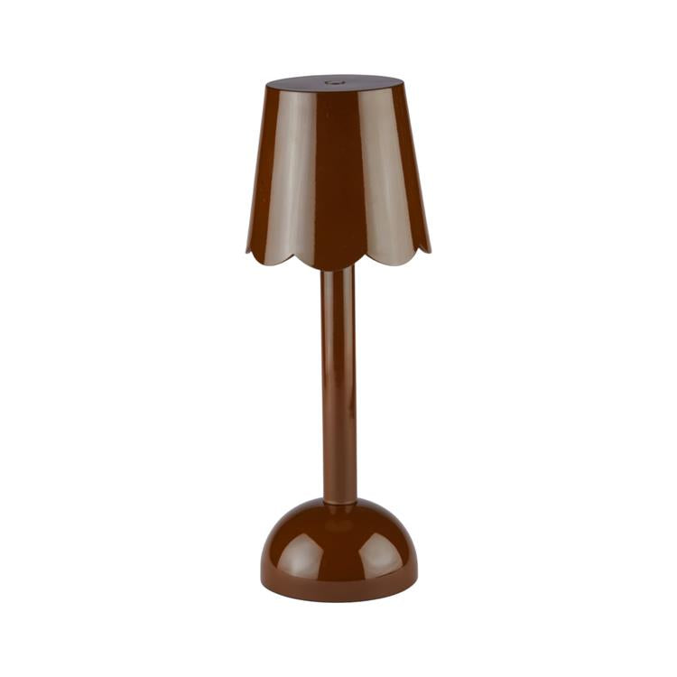 Scallop LED Lamp Chocolate 28cm