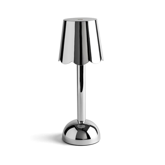 Chrome Rechargeable Bobbin LED Lamp