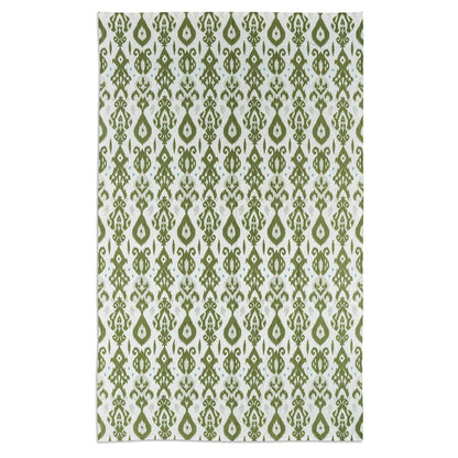 Ikat Khaki Linen Tablecloth