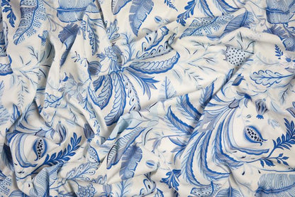 Palm Beach Blue Linen Tablecloth