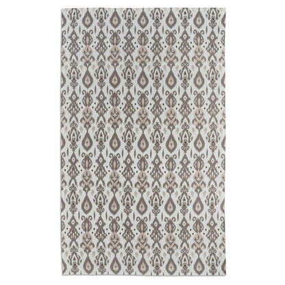 Ikat Mink Linen Tablecloth