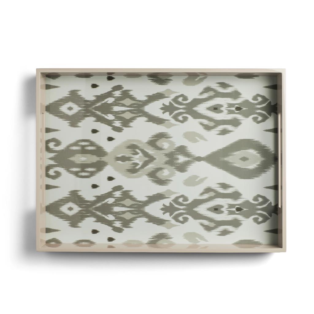 Ikat Medium Mink & Cappuccino Two-Tone Tray