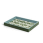 Ikat Small Khaki & Chambray Two-Tone Tray