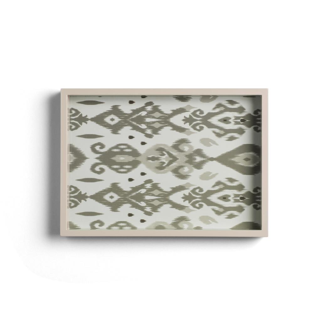 Ikat Small Mink & Cappuccino Two-Tone Tray