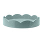 Pale Denim Blue Small Round Scallop Tray