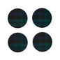Black Watch Tartan Coasters- Set of 4