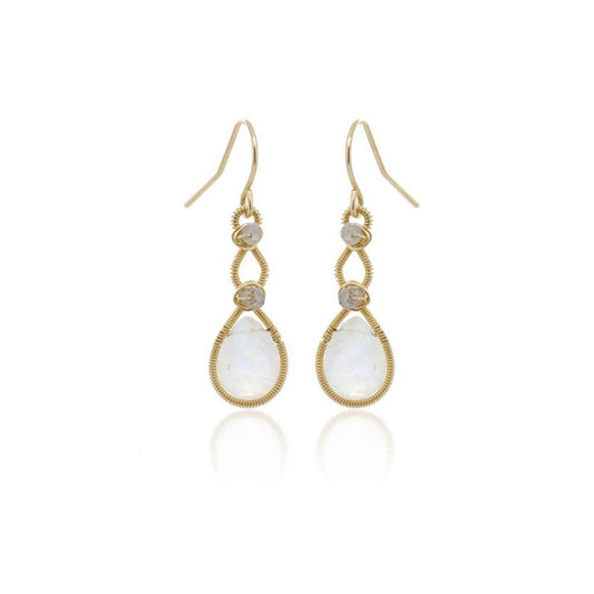 Labradorite Drop Earrings - Jewellery - Addison Ross