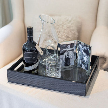 Carbon Fibre Medium Lacquered Serving Tray