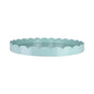 Eau de Nil Round Large Lacquered Scallop Tray