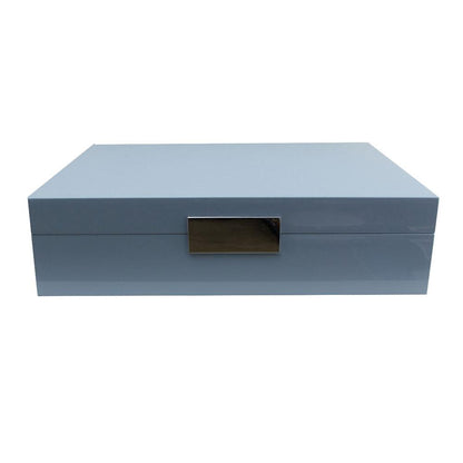 Large Pale Denim & Silver Box