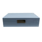 Large Pale Denim & Silver Box